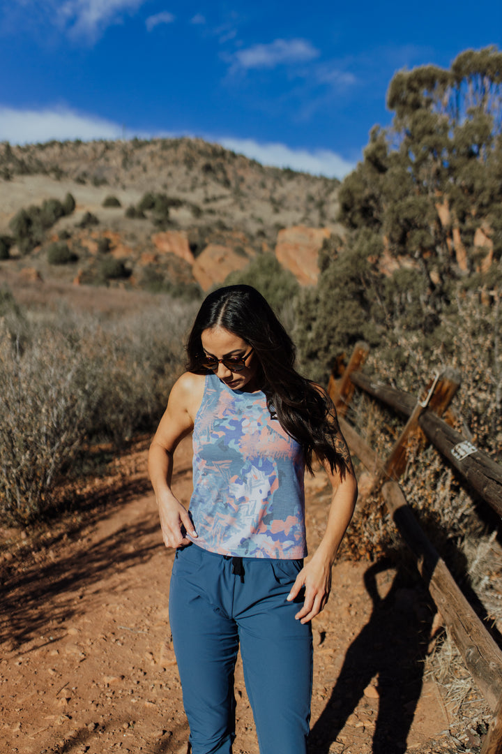 Orange/Green Woodland Splash