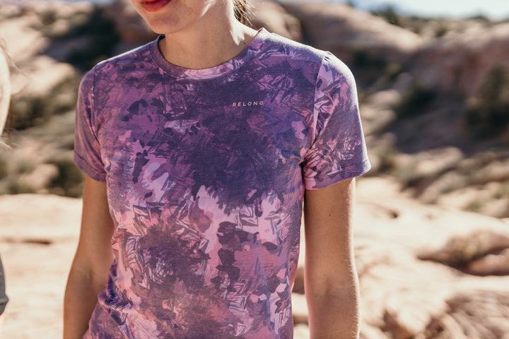 Maroon Woodland Splash