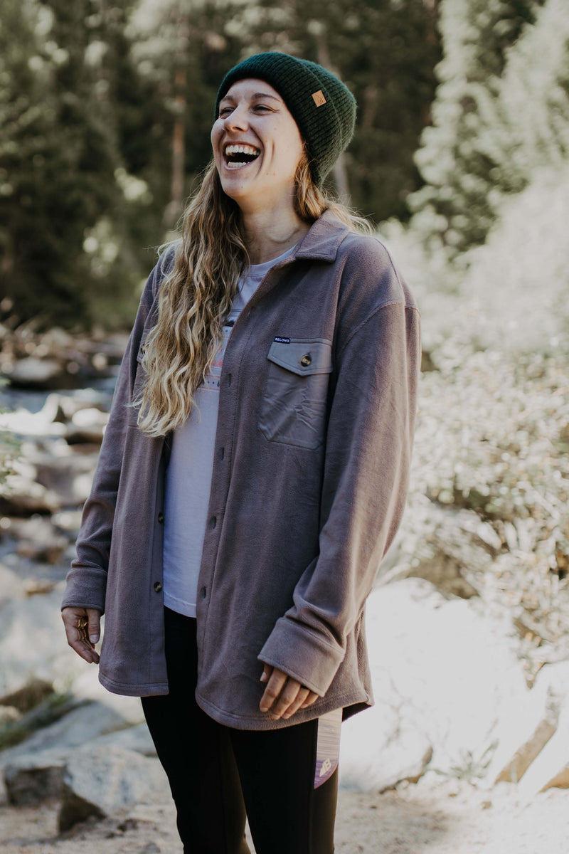 Sawtooth Oversized Fleece Shackets Women's Fleece Belong