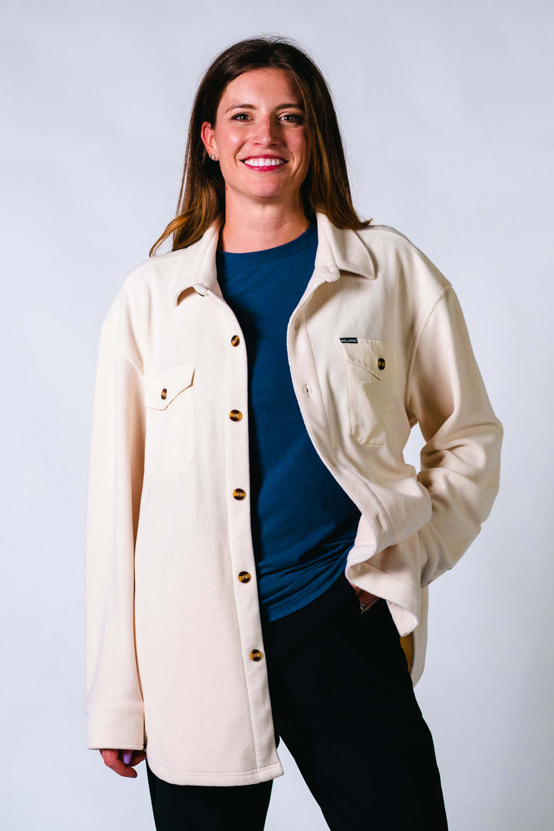 Sawtooth Oversized Fleece Shackets Women's Fleece Belong